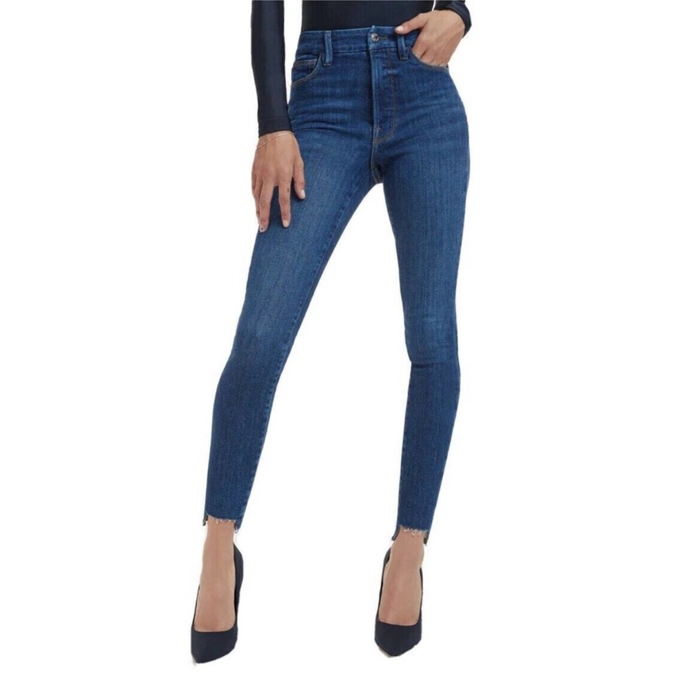 NWT Good American Good Waist Step Hem Jeans Size 10/30